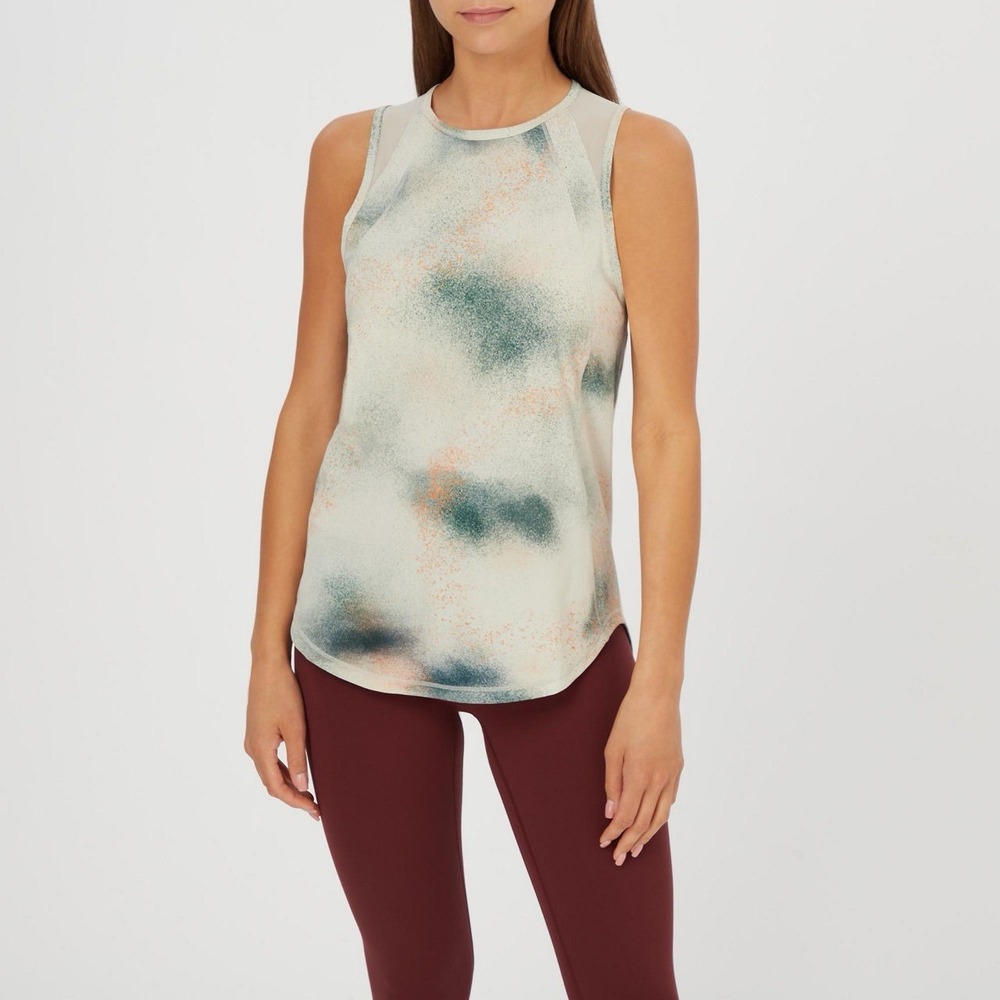 Lululemon Sculpt Tank Top Multicolor Mesh Baggy Women's No Size Tag 10‎ LARGE